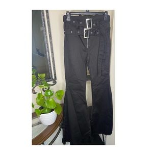 Fashion Nova Long Black Flare Out Jeans